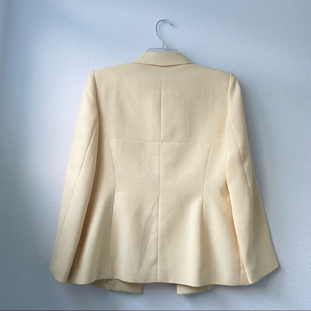 Le Suit Petite Yellow Blazer Jacket - Picture 2 of 11